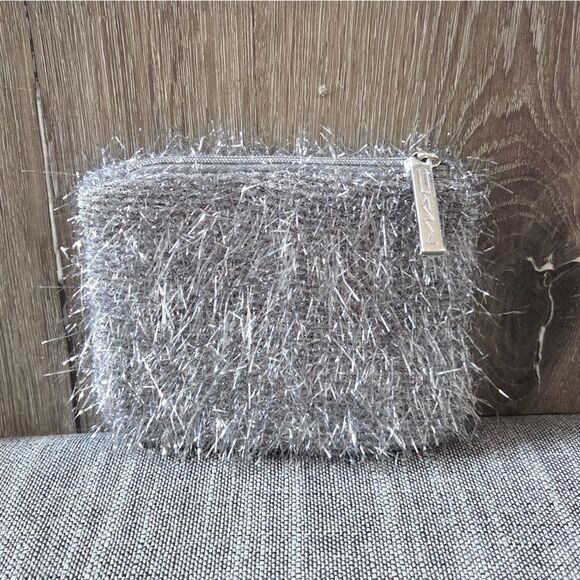 MAC Cosmetics Handbags - MAC Holiday Small Makeup Cosmetics Bag Silver Tinsel Sparkly